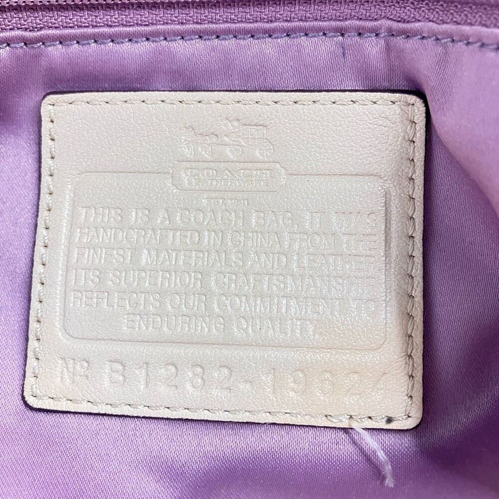 COACH 19624 Madison Tossed Laser Lindsay Leather Satchel Gold - Picture 15 of 15